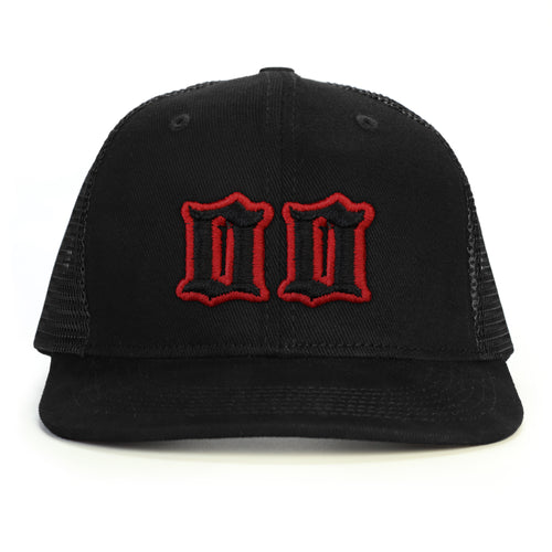 00 Numara Snapback Şapka - siyah