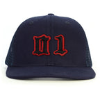 01 Numara Snapback Şapka - lacivert