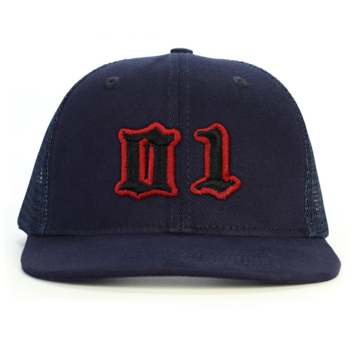 01 Numara Snapback Şapka - lacivert