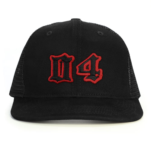 04 Numara Snapback Şapka - siyah