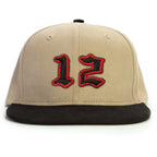 12 Numara Snapback Şapka - bej