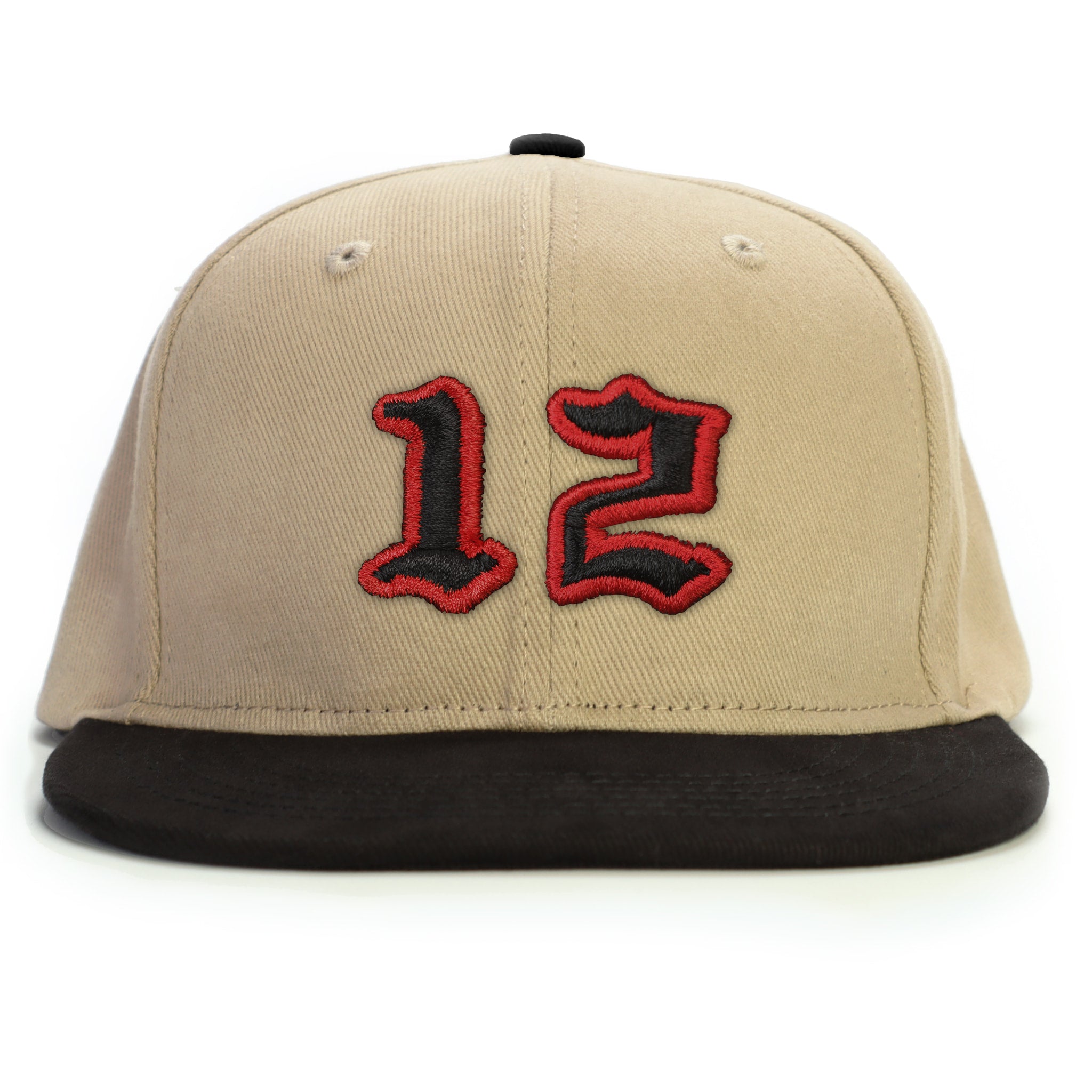 12 Numara Snapback Şapka - bej