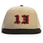 13 Numara Snapback Şapka - bej