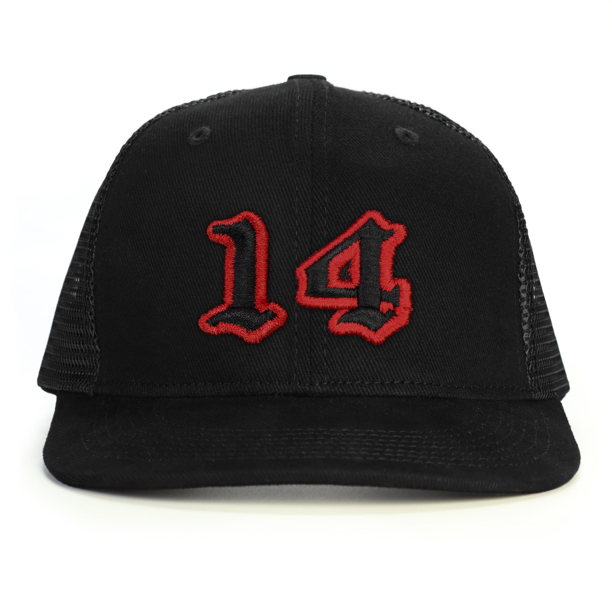 14 Numara Snapback Şapka - siyah