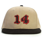 14 Numara Snapback Şapka - bej