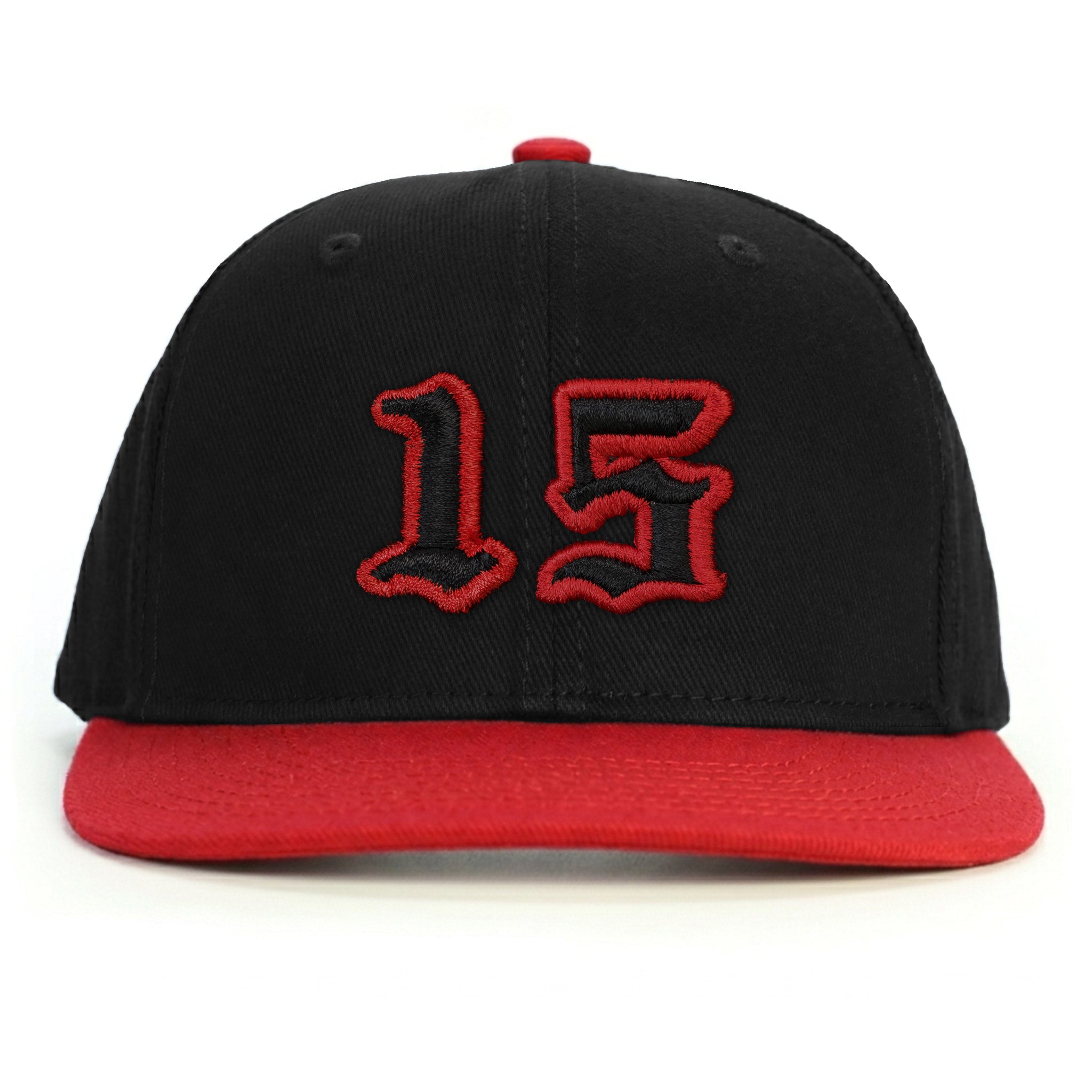 15 Numara Snapback Şapka - kırmızı