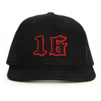 16 Numara Snapback Şapka - siyah