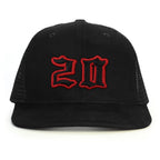 20 Numara Snapback Şapka - siyah