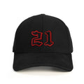 21 Numara Baseball Şapka - siyah