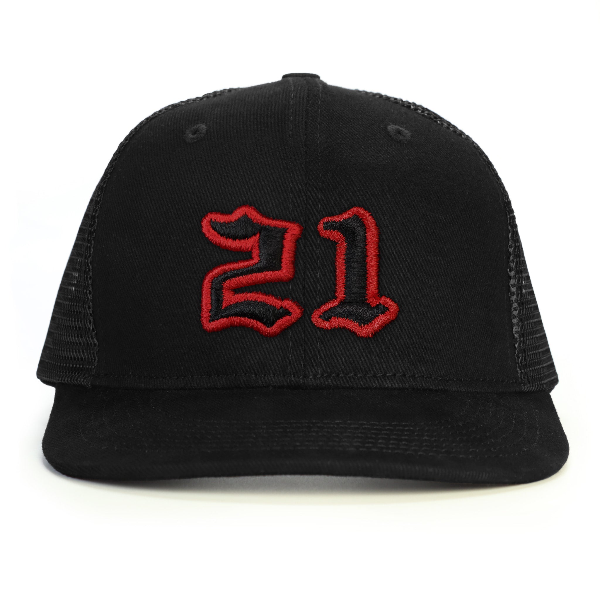 21 Numara Snapback Şapka - siyah
