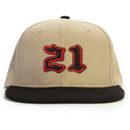 21 Numara Snapback Şapka - bej