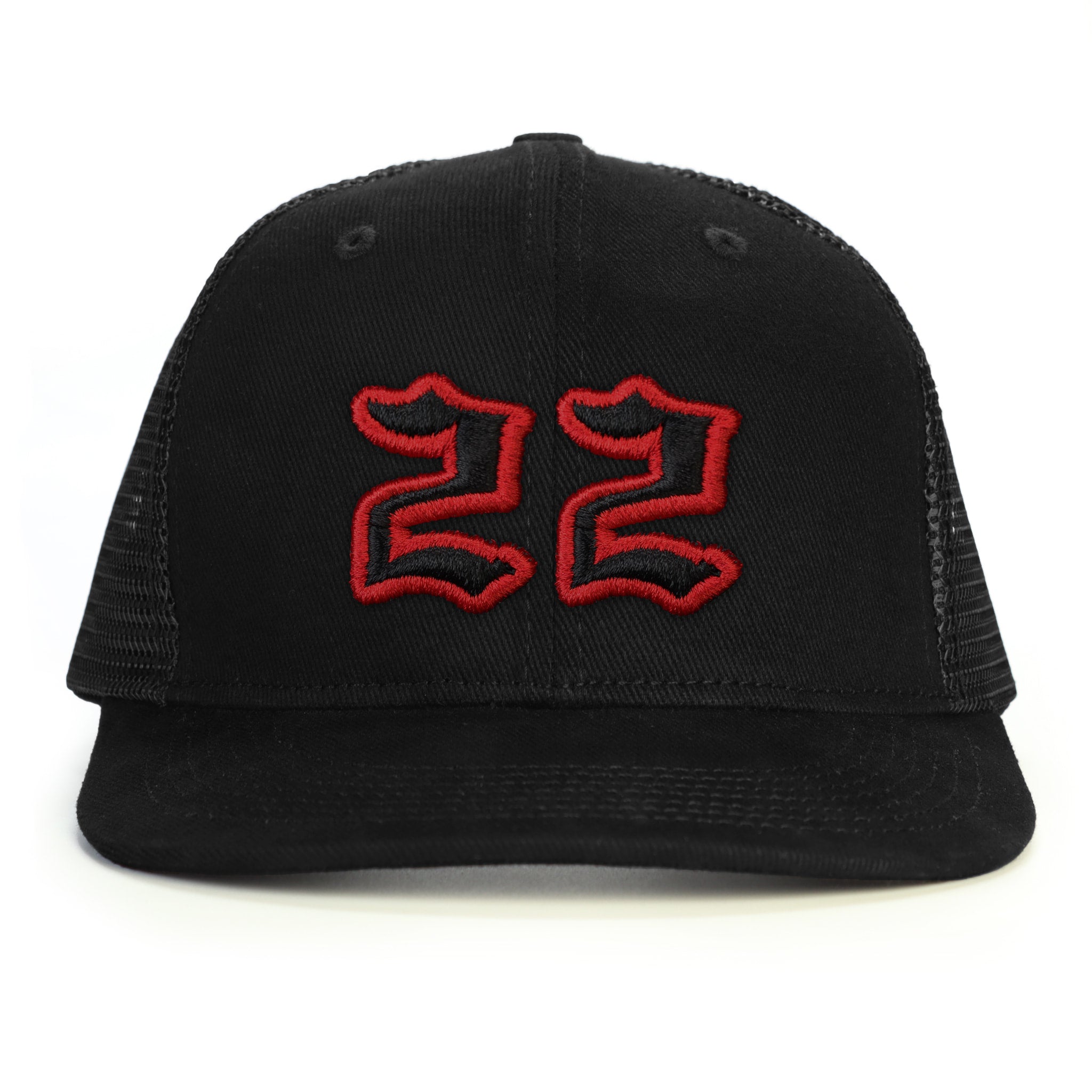 22 Numara Snapback Şapka - siyah