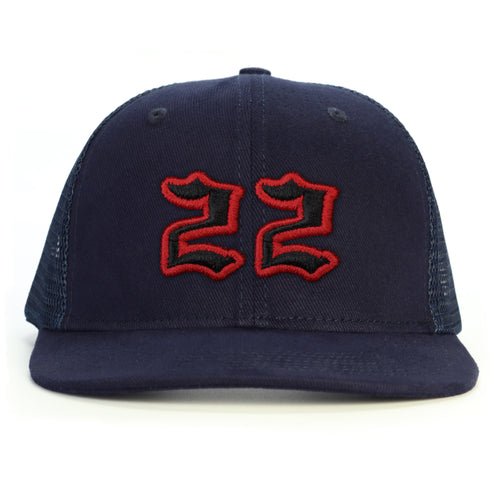 22 Numara Snapback Şapka - lacivert