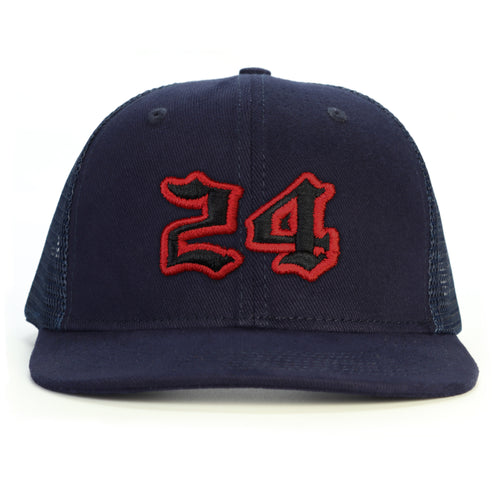 24 Numara Snapback Şapka - lacivert