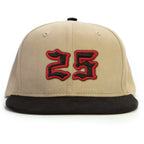 25 Numara Snapback Şapka - bej
