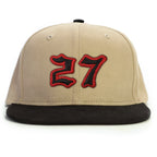 27 Numara Snapback Şapka - bej