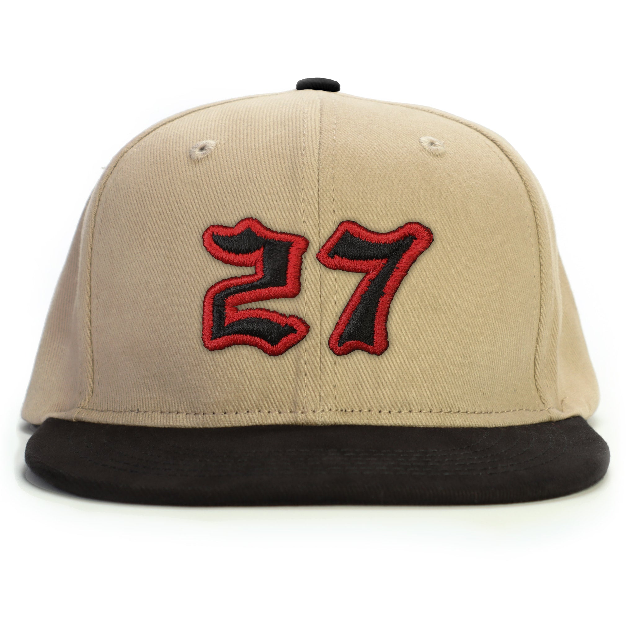 27 Numara Snapback Şapka - bej