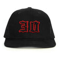 30 Numara Snapback Şapka - siyah