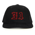 31 Numara Snapback Şapka - siyah