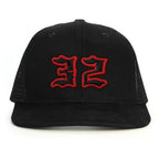 32 Numara Snapback Şapka - siyah
