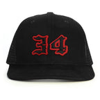 34 Numara Snapback Şapka - siyah