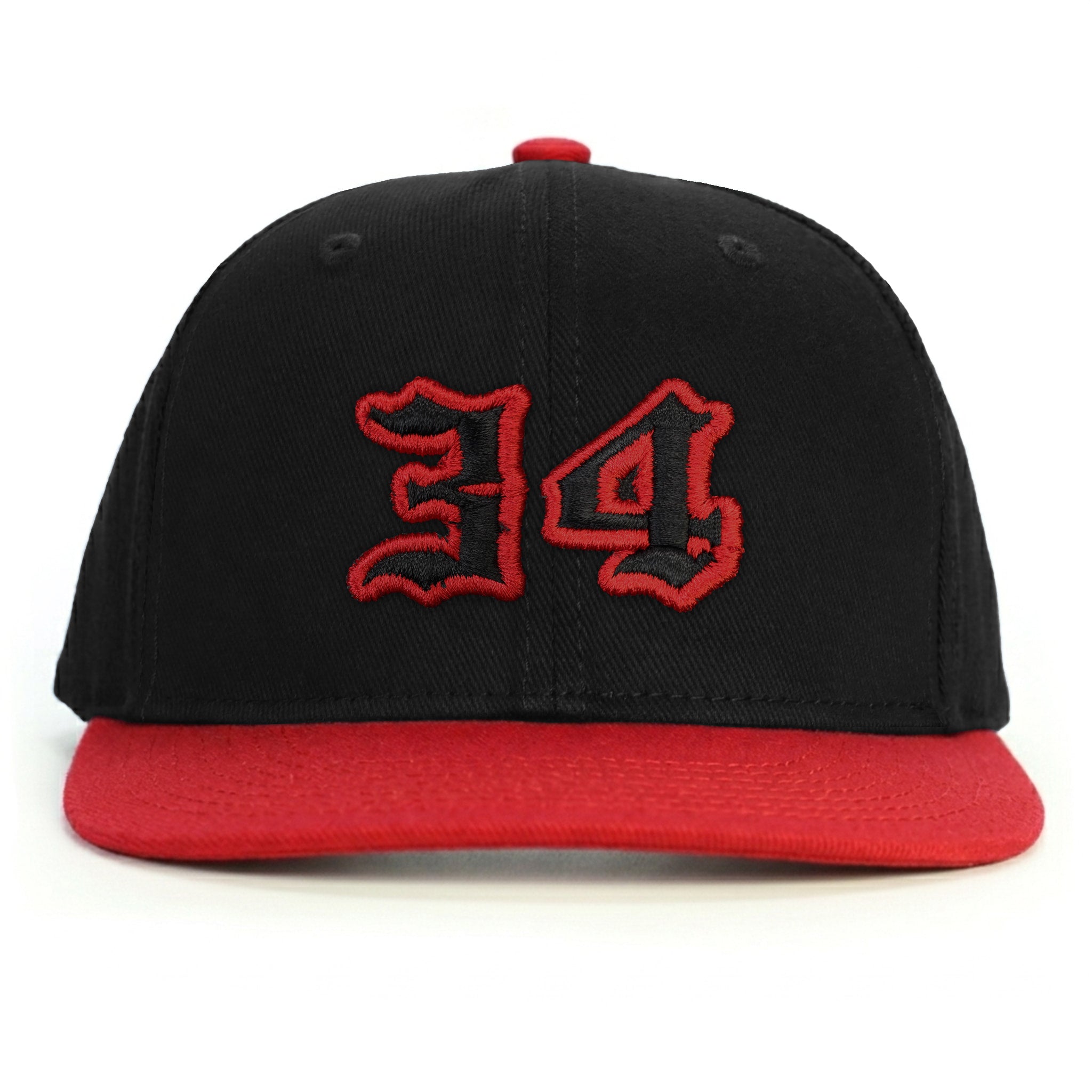 34 Numara Snapback Şapka - kırmızı