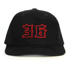 36 Numara Snapback Şapka - siyah