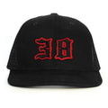 38 Numara Snapback Şapka - siyah