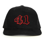 41 Numara Snapback Şapka - siyah