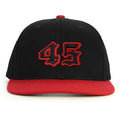 45 Numara Snapback Şapka - kırmızı