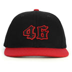 46 Numara Snapback Şapka - kırmızı
