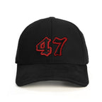 47 Numara Baseball Şapka - siyah