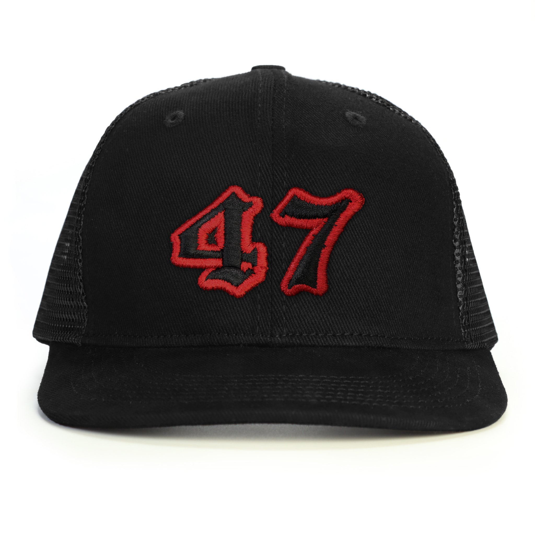 47 Numara Snapback Şapka - siyah