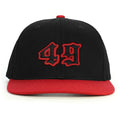49 Numara Snapback Şapka - kırmızı
