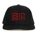 50 Numara Snapback Şapka - siyah