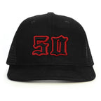 50 Numara Snapback Şapka - siyah
