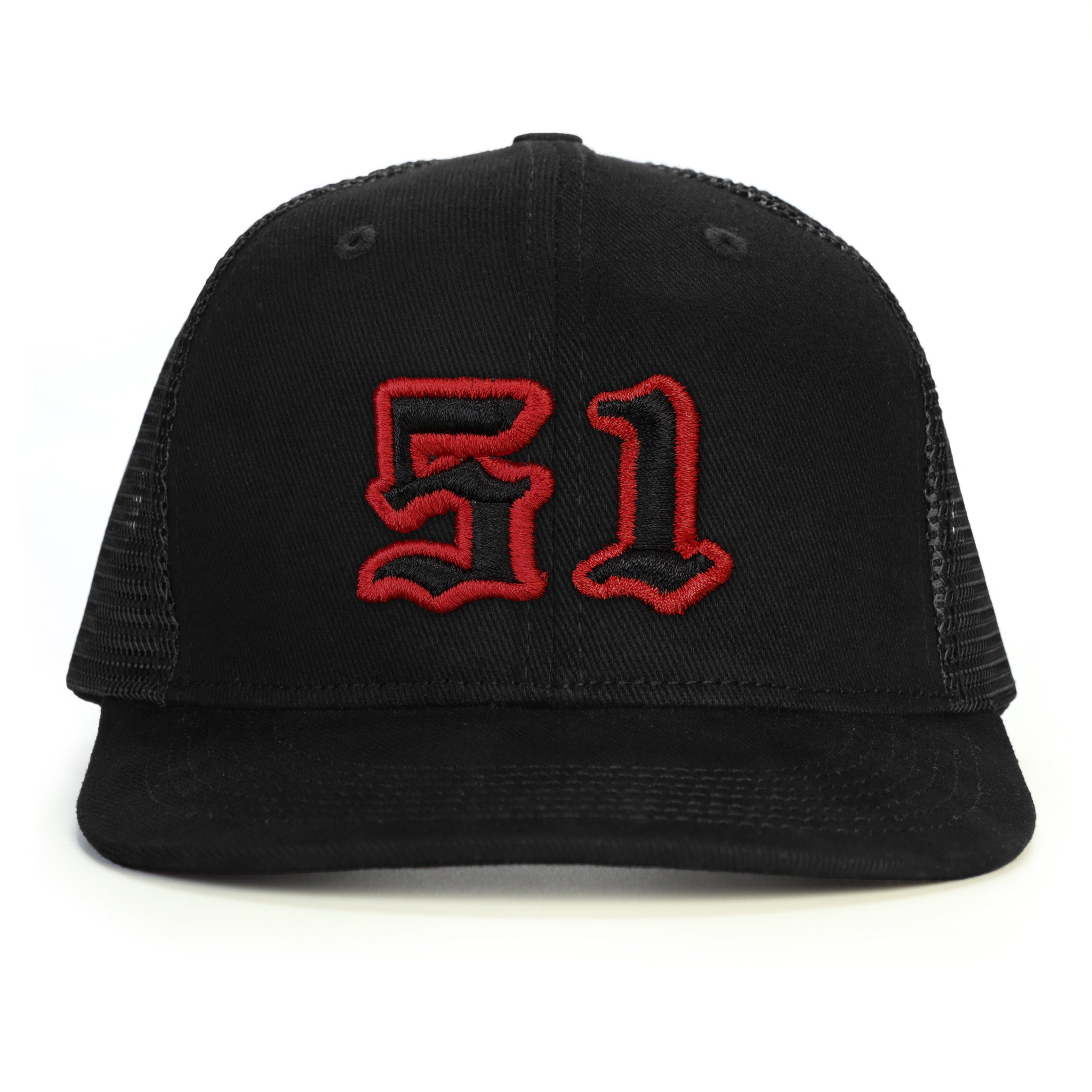 51 Numara Snapback Şapka - siyah