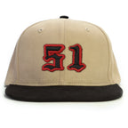 51 Numara Snapback Şapka - bej