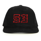 53 Numara Snapback Şapka - siyah
