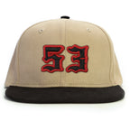 53 Numara Snapback Şapka - bej