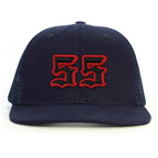 55 Numara Snapback Şapka - lacivert