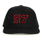 57 Numara Snapback Şapka - siyah