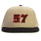 57 Numara Snapback Şapka - bej