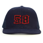 58 Numara Snapback Şapka - lacivert