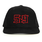 59 Numara Snapback Şapka - siyah