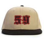 59 Numara Snapback Şapka - bej