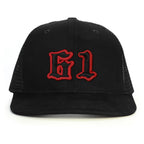 61 Numara Snapback Şapka - siyah