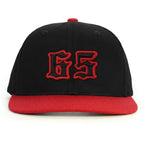 65 Numara Snapback Şapka - kırmızı