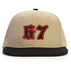 67 Numara Snapback Şapka - bej