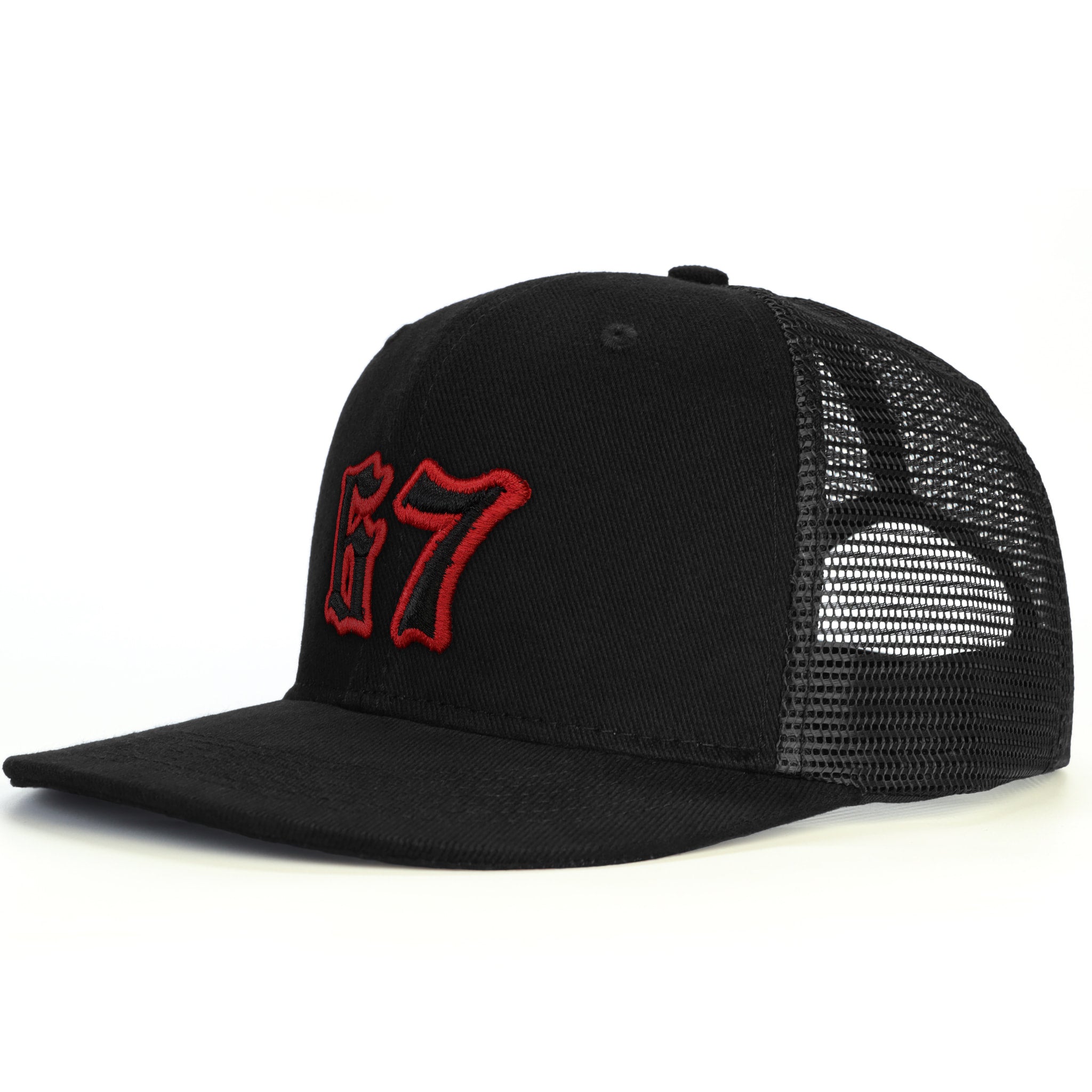 67 Numara Snapback Şapka - siyah